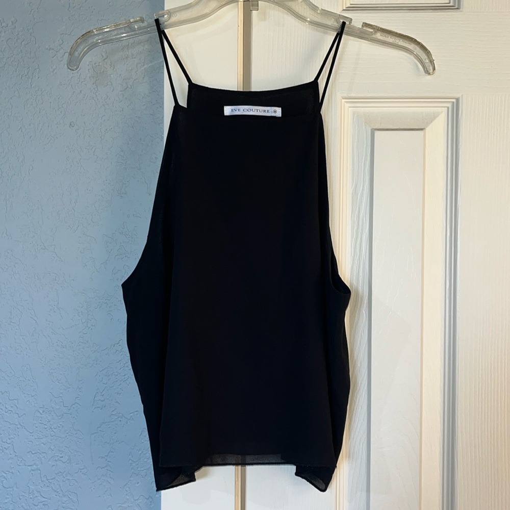 Eve Couture Black Top Size Medium